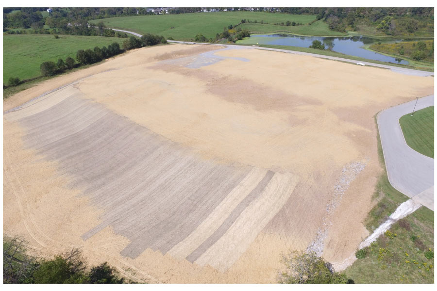 Woodlands Industrial Park Aerial View of Open Build Site