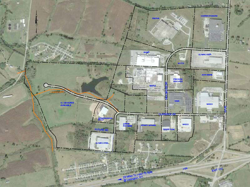 Woodlands Industrial Park Aerial Map