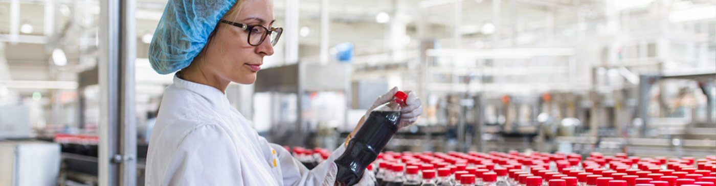 beverage processing production line and worker