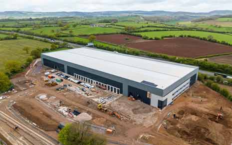 industrial building construction site